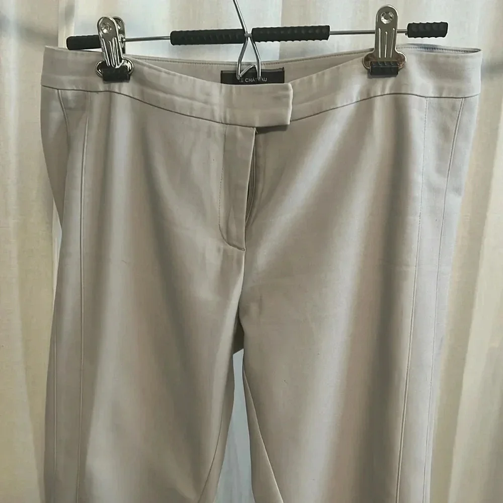 LE CHATEAU Straight Ankle Pants Grey, Size 8 - Picture 6 of 7
